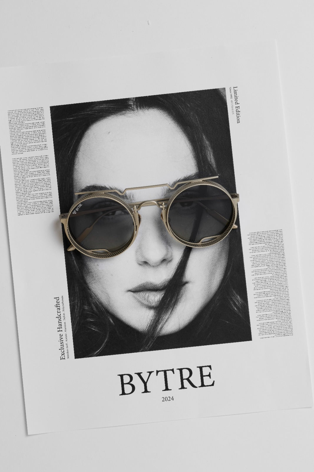 BYTRE eyewear fedora silver black
